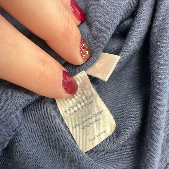 Marine Layer T-Shirt Turn River Capital Blue Mens L Crewneck Lightweight USA - Picture 7 of 9